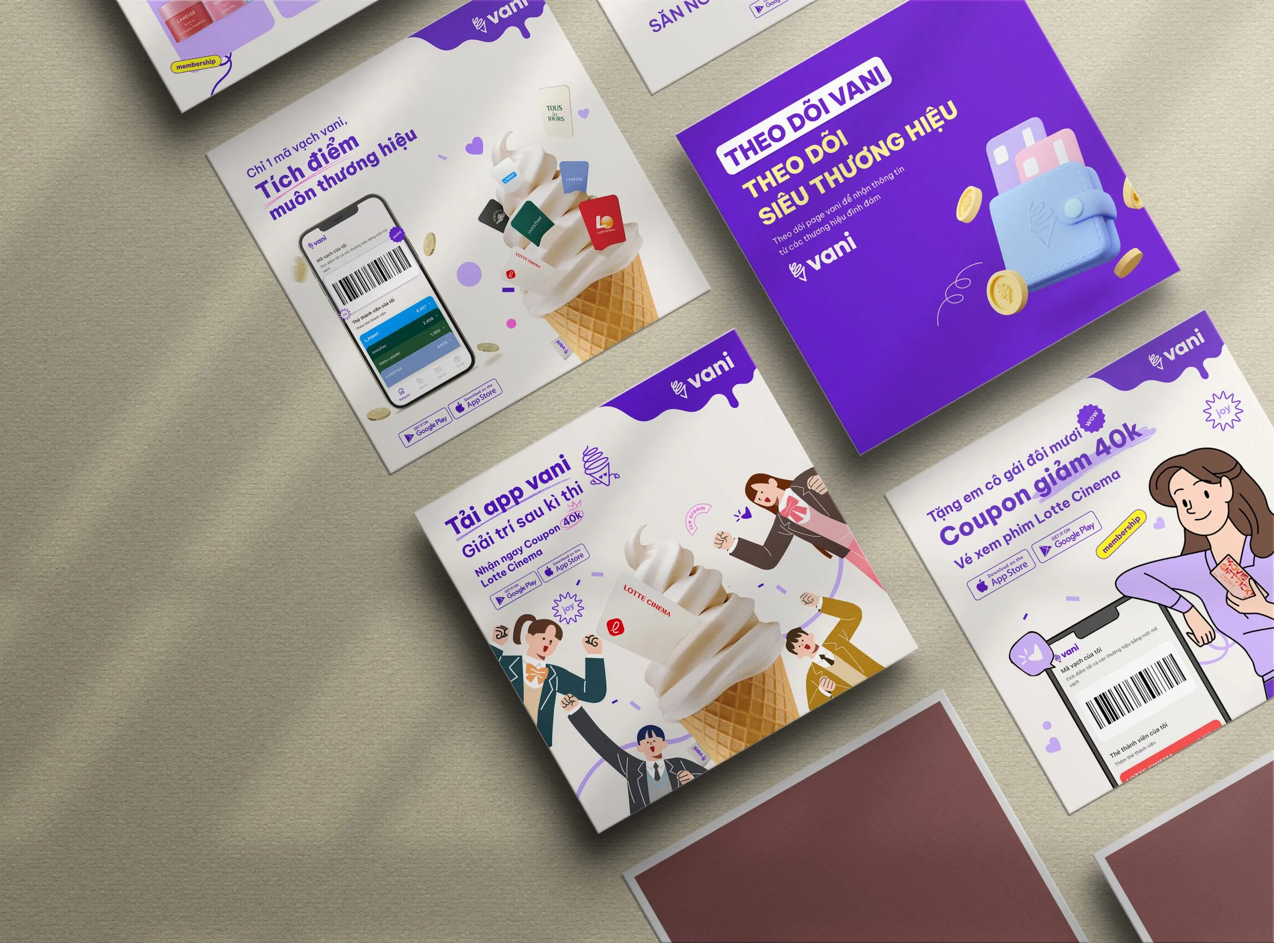 Thiết kế ấn phẩm truyền thông online Thương hiệu Kem Vani