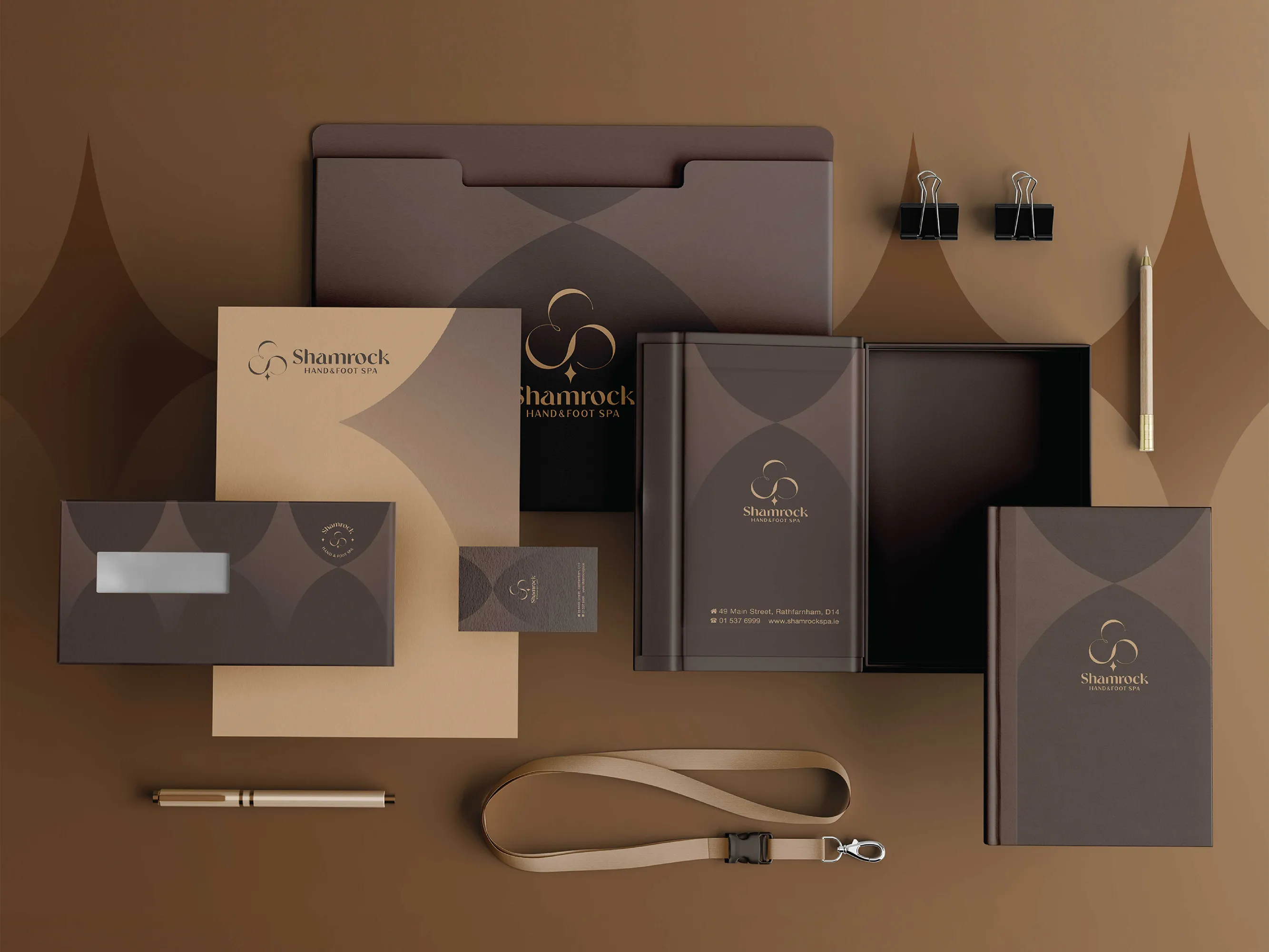 Bộ nhận diện thương hiệu Shamrock Hand & Foot Spa