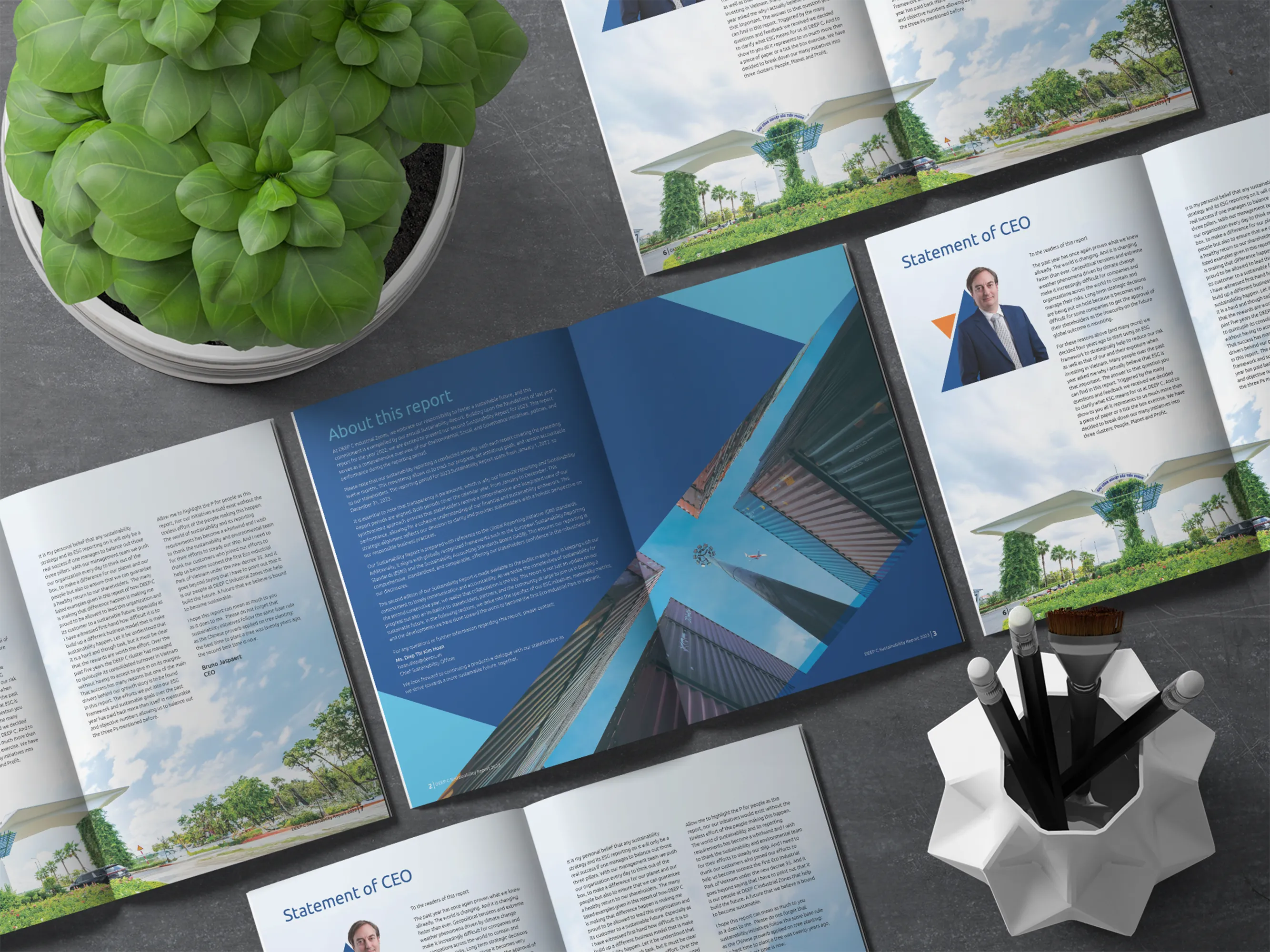 Thiết kế báo cáo thường niên “DEEP C Sustainability Report 2023”